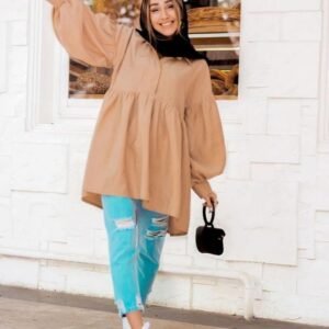 Falak modest buttoned top wears #DS1094 (9) $68