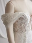 Off Shoulder embroidered mermaid wedding dress