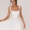 Ophelia white A-line evening outfit