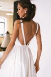 Ophelia white A-line evening outfit