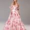Melanin floral print organza A-line dress